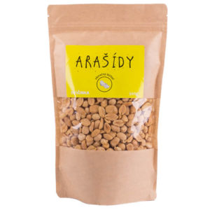 CVIČINKA Arašídy pražené, nesolené 500g