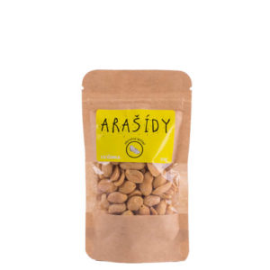 CVIČINKA Arašídy pražené, nesolené 50g