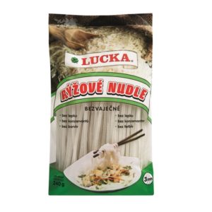 LUCKA rýžové nudle 3 mm 240 g