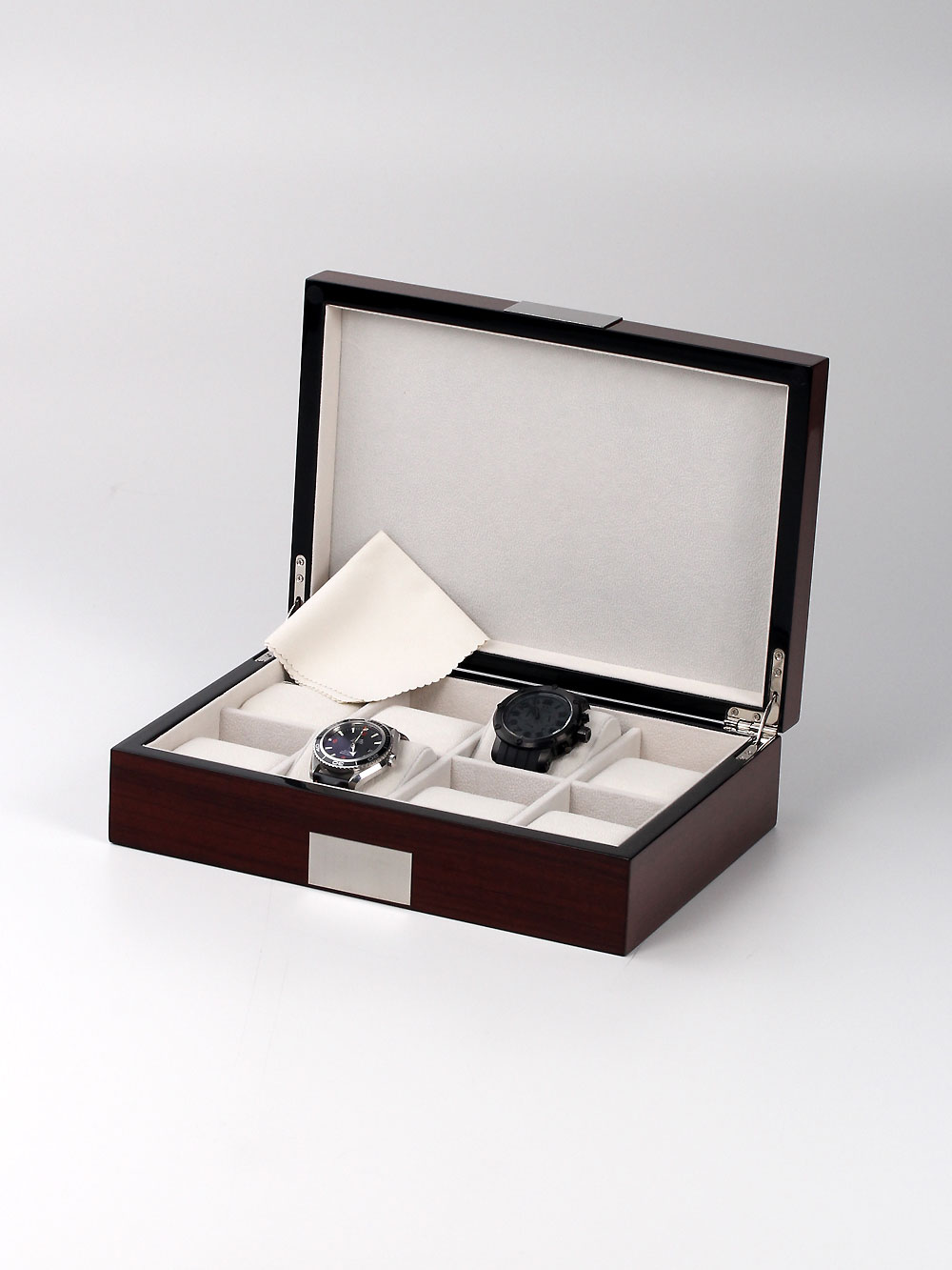 Boîte à Montres Rothenschild RS-2264-8-E En Bois ébène - Coffret Pour 8 Montres, Rangement élégant - Neuf Avec étiquette