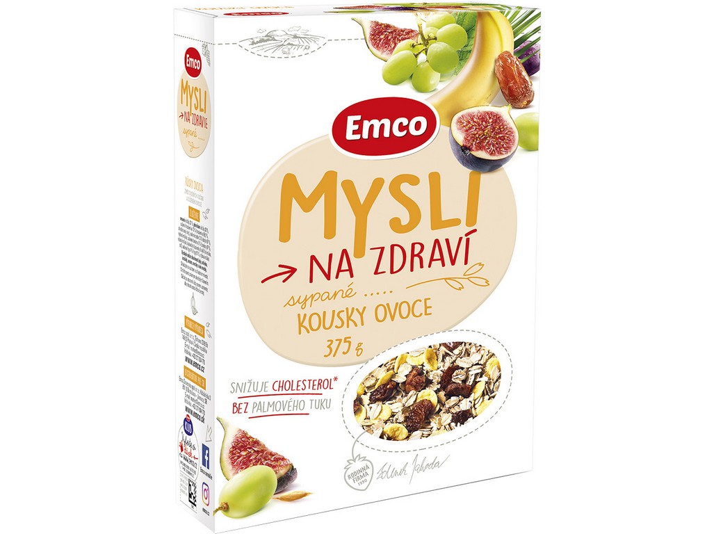 Mysli Sypané s kousky ovoce 375g Emco Obchodiště.cz
