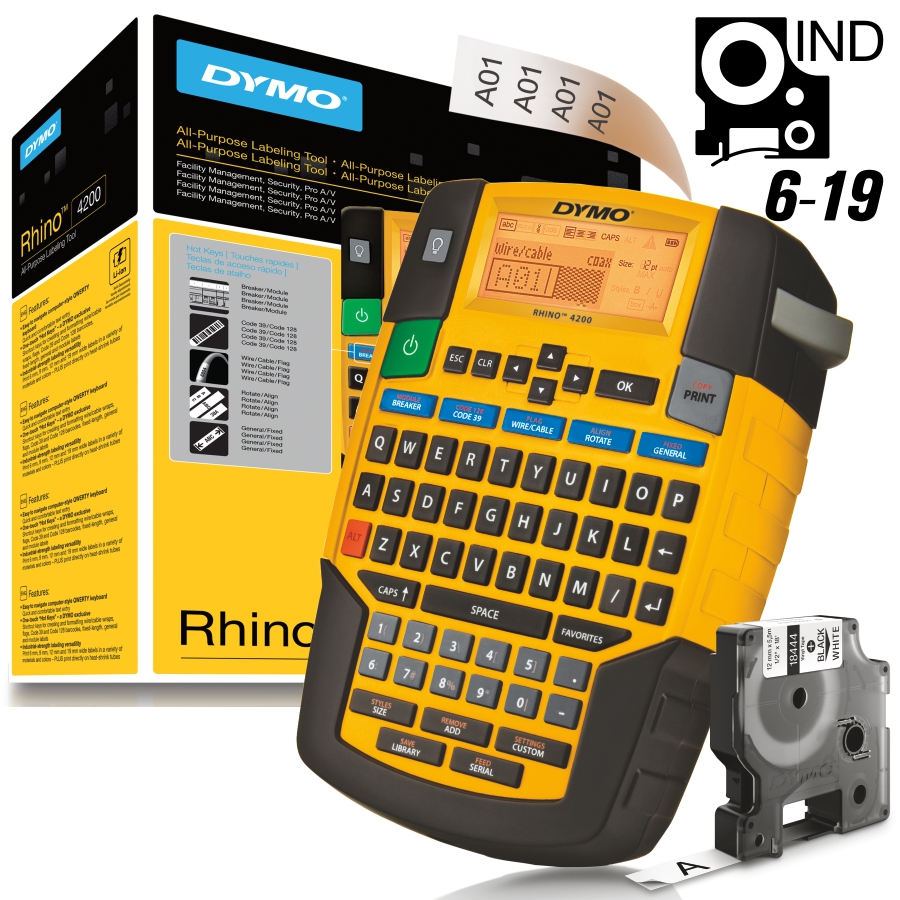 Štítkovač Dymo Rhino 4200 (QWERTY) Obchodiště.cz