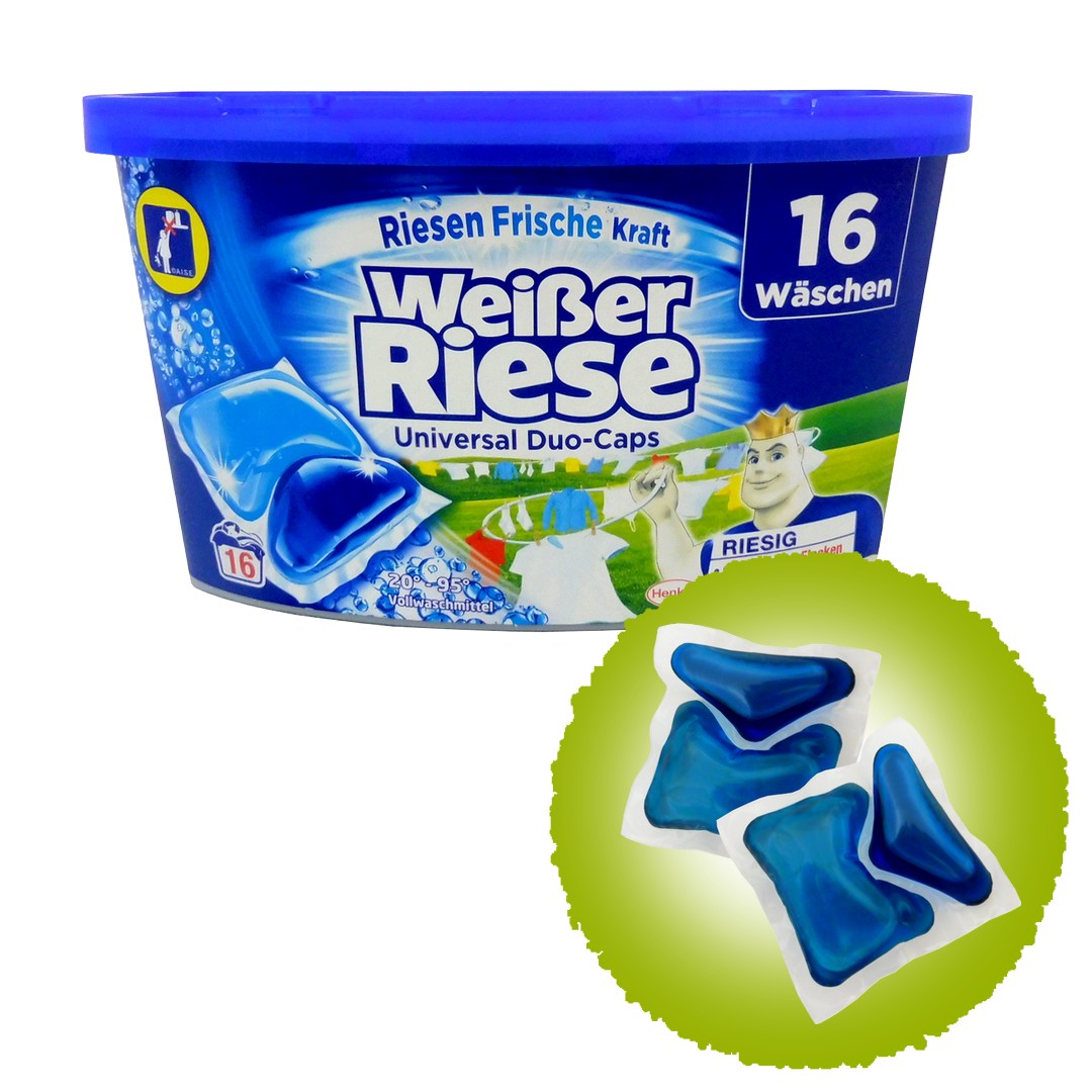 WEISSER RIESE UNIVERSAL DUO-CAPS Prací kapsle 16ks – Obchodiště.cz