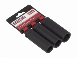 KRT095200 – 3ks nástrčných hlavic 17-19-21mm prodloužené 1/2″