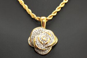 S2036 TOP KVĚT GOLD+ řetízek z chirurgické oceli