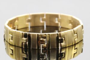 S2045 Náramek GOLD z chirurgické oceli 21/1,3cm