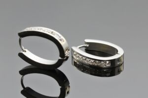 S2066 Oválné náušnice z chirurgické oceli