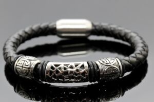 S2078 Masivní BLACK náramek – chirurgická ocel