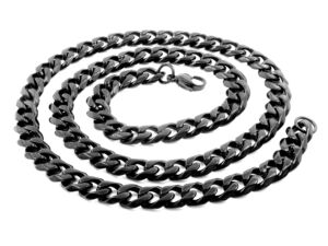 S2091 Řetěz BLACK z chirurgické oceli 60/0,9 cm