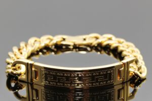 S2102 NÁRAMEK s destičkou z chirurgické oceli GOLD