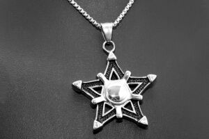 S2131 Přívěsek PENTAGRAM z chirurgické oceli