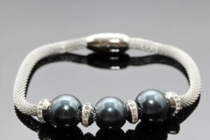 S2146 Souprava BLUE náhrdelník + náramek z chirurgické oceli