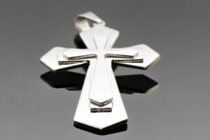 S2152 Ocelový BIG kříž 8,7cm