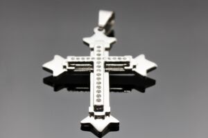 S2153 Ocelový BIG kříž 7,4cm