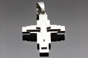 S2155 Ocelový BIG kříž 6,4 cm