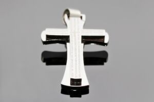 S2181 Kříž z chirurgické oceli 5,2 cm