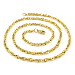 S2304 Proplétaný řetízek GOLD 50/0,3 cm