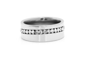 S2212 Prstýnek z chirurgické oceli s krystalky