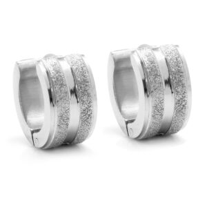 S2223 PÍSKOVANÉ KROUŽKY z chirurgické oceli 1,3 cm