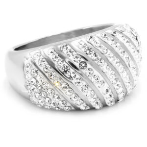 S2235 Prstýnek z chirurgické oceli s krystalky