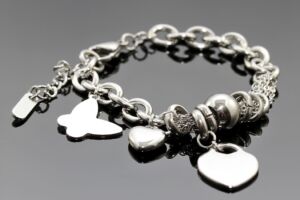 S2250 Variabilní náramek SRDÍČKO z chirurgické oceli