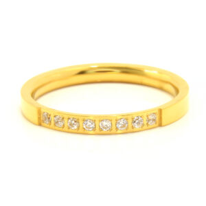 S2273 Prsten GOLD s kamínky