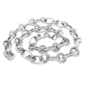 S2305 KROUŽKOVÝ náhrdelník 58/1,1 cm