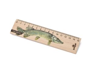 Lesní svět Dřevěné pravítko 15 cm – Štika