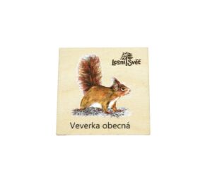 Lesní svět Magnet malý – Veverka