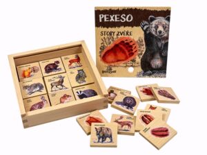Lesní svět Pexeso klasické – Po stopách zvěře