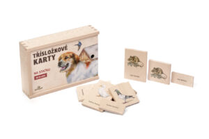 Lesní svět Třísložkové karty 20 druhů Na statku