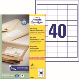 Samolepící etikety | recyklované | LR3657