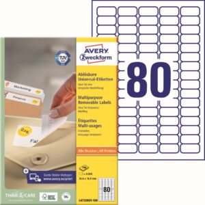 Samolepící etikety | snímatelné | L4732REV-100