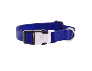 Modrý nylonový obojek