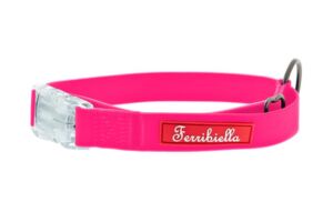 Fun růžový svítící  obojek