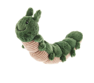 Plyšová stonožka s pískátkem