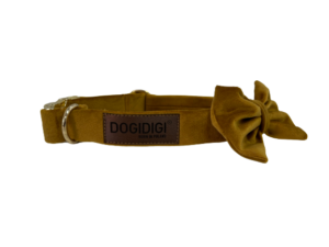 Obojek šířka 2,5cm s motýlkem – šití na míru