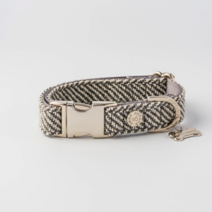 Obojek antracit rybí kost