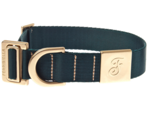 Lahvově zelený obojek Mida