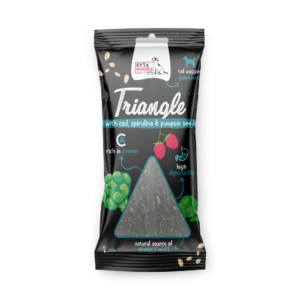 Trojúhelník treska s jelenem a spirulinou 2 ks