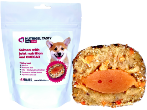 NUTRIGEL Losos s kloubní výživou a Omega-3, S-M, 150g