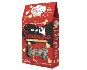 Mini srdíčka s králíkem, kokosovou moukou a meruňkou 100g