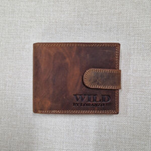 Pánská kožená peněženka WILD se zapínáním- hnědá