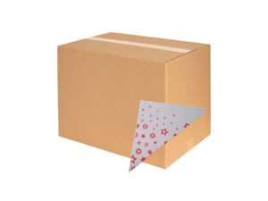 Kornout na popcorn – papírový (24,5×24,5×34,5cm) 200ks (CELÉ BALENÍ)