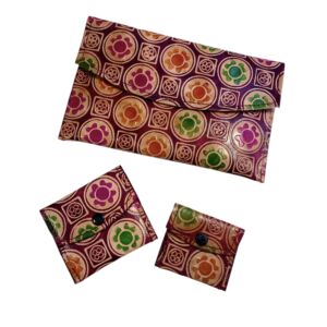 Peněženka INDIA – 3v1  ruční výroba 3