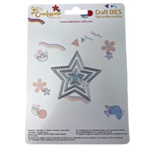 Creatissimo – vyřezávací šablona Hvězda 3 ks 72×69 mm
