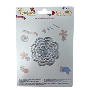 Creatissimo – vyřezávací šablona Květina 5 ks 71×71 mm