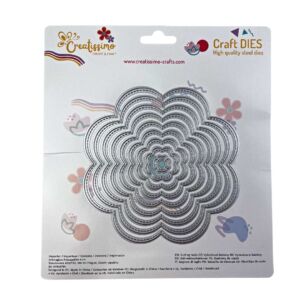 Creatissimo – vyřezávací šablona Květina 9 ks 146 x 146 mm