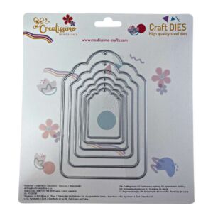 Creatissimo – vyřezávací šablona Set visaček 6 ks 97×147 mm