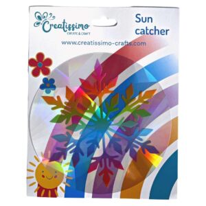 Creatissimo – Lapač slunce holografickým s motivem Sněhové vločky 14 cm